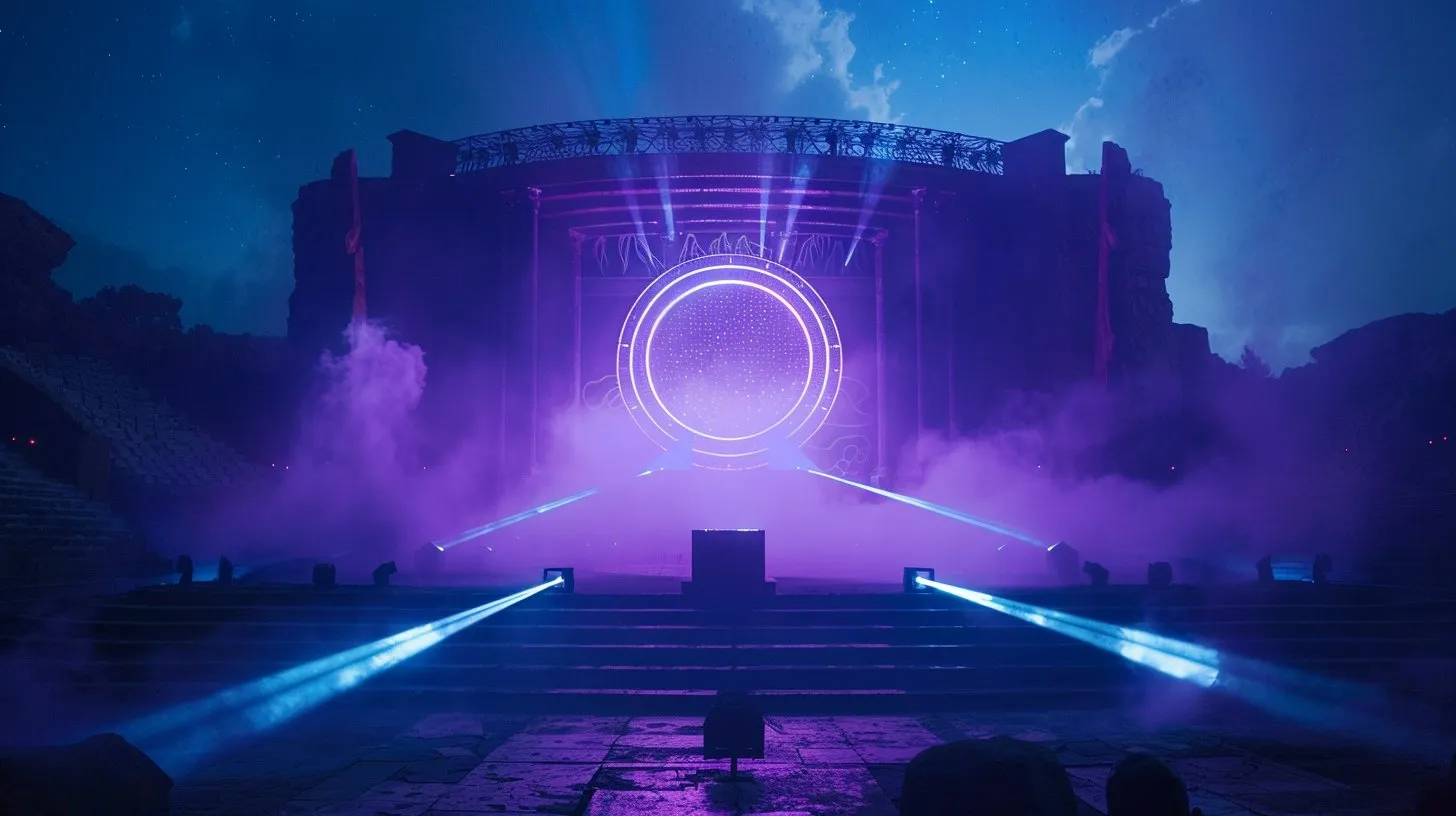 Holografisches Gemini-3-Logo auf einer Amphitheater-Bühne — Google I/O 2026 Keynote