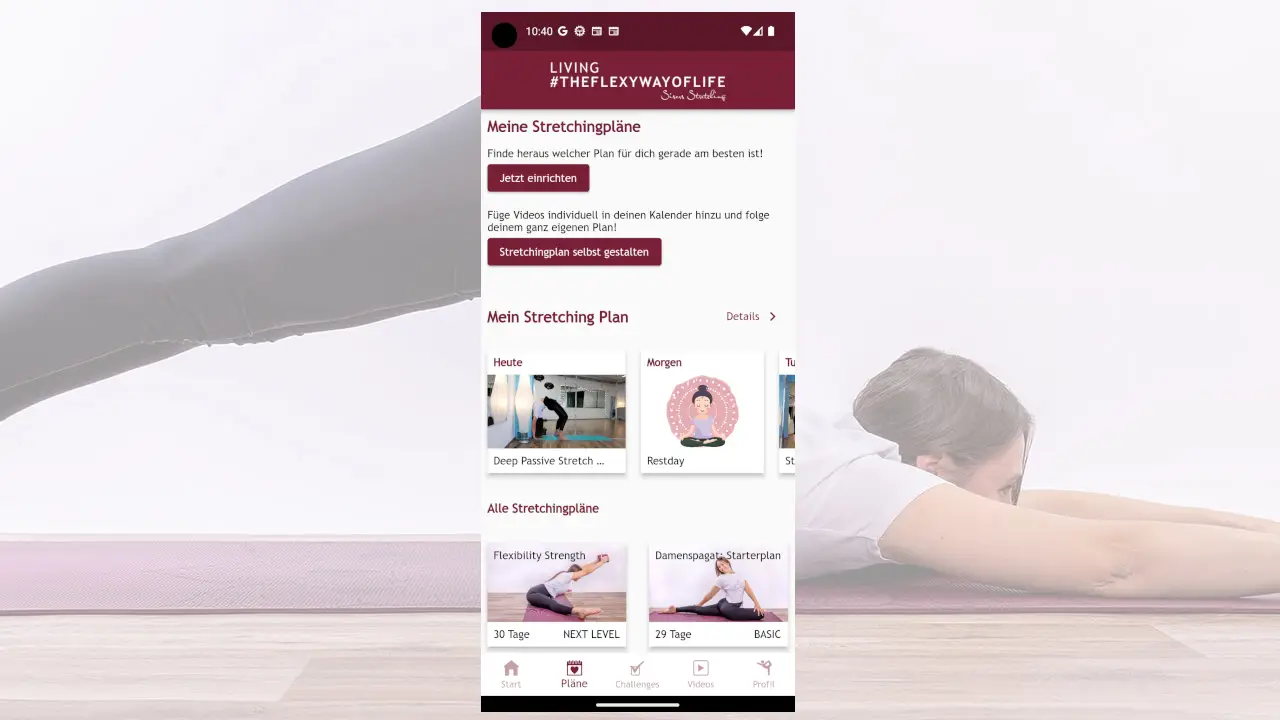 Sisers Stretching App