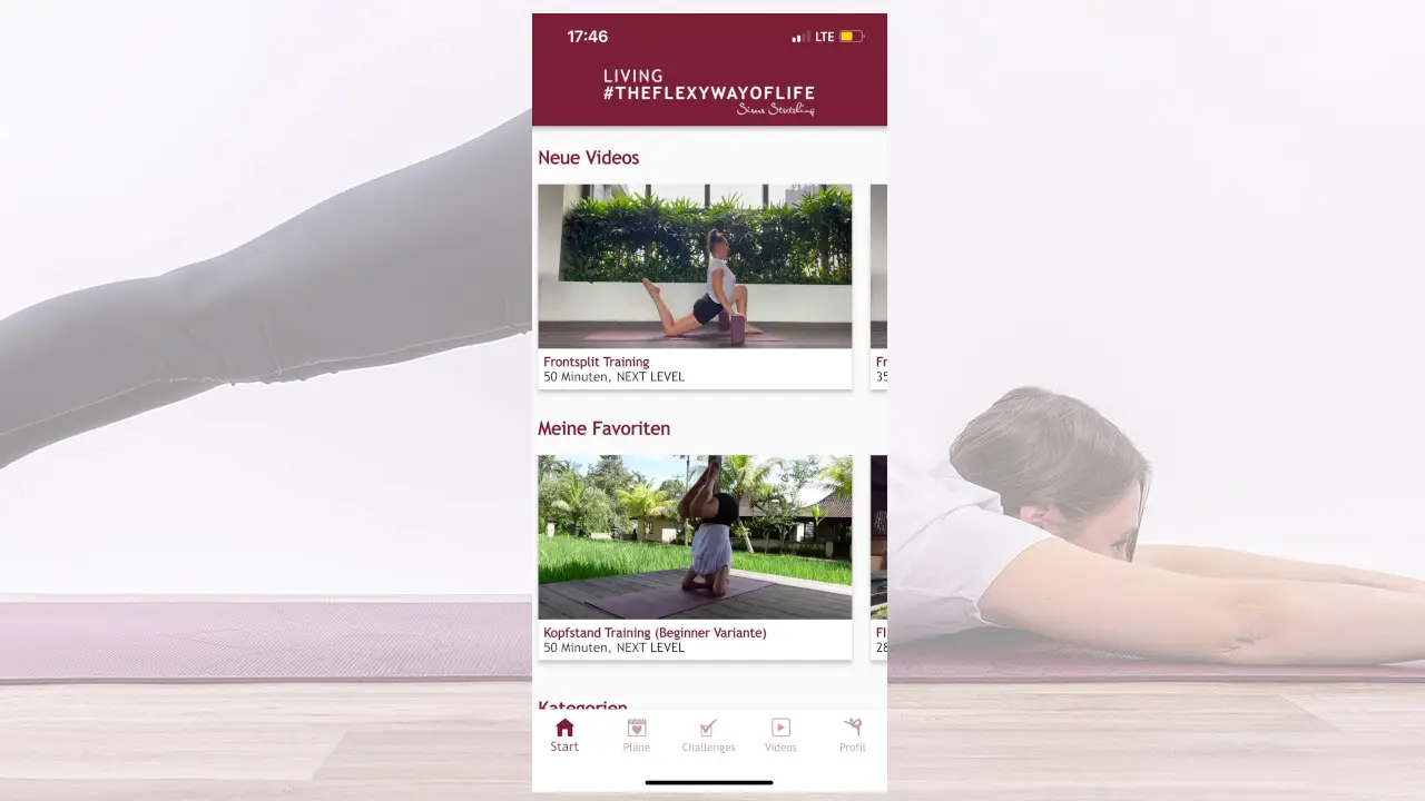 Sisers Workout Screen